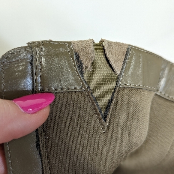 Blake Scott Beige Suede Slouch Boots with Heel 9.5 - Picture 8 of 11